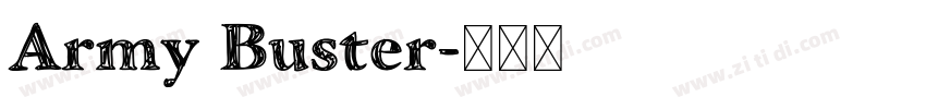 Army Buster字体转换